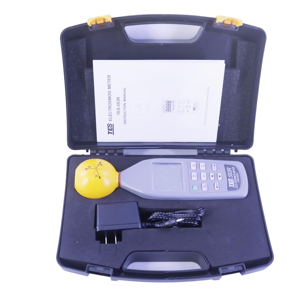 TES-593R EMF Meter TES593R Triaxial Data Logger 100% Original Taiwan ElectroSmog Tester Meter