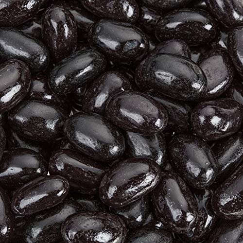 Howe Black Licorice Jelly Beans, Four 19oz Bags of Jumbo