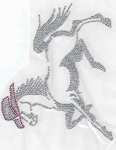 Horse Rhinestone Hotfix Heat Transfer Rodeo Country Cowgirl Bling Crystal