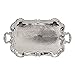 Elegance Silver 84421 Silver Plated Footed Princess Tray with Handles, 23" x 14"