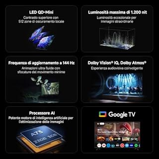 XIAOMI TV S Mini LED 75, QLED, 75 inch, Dolby Vision, Atmos144Hz, 1200 nits