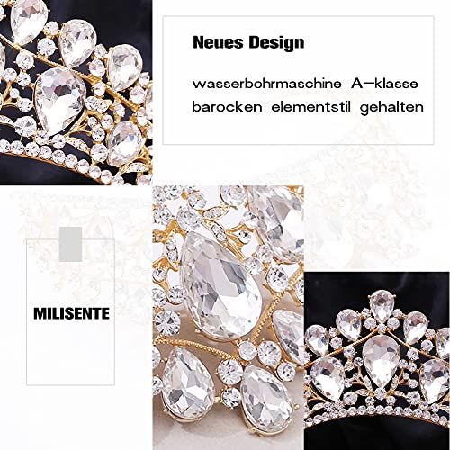 Milisente Kroon dames prinses diadeem bruiloft kroon bruid tiara bruids sieraden haaraccessoires - Image 4