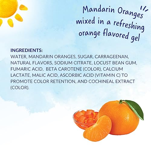 Image of Dole Fruit Bowls Mandarins in Orange Flavored Gel Snacks, 4.3oz 36 Total Cups, Gluten & Dairy Free, Bulk Lunch Snacks for Kids & Adults (Pack of 2)