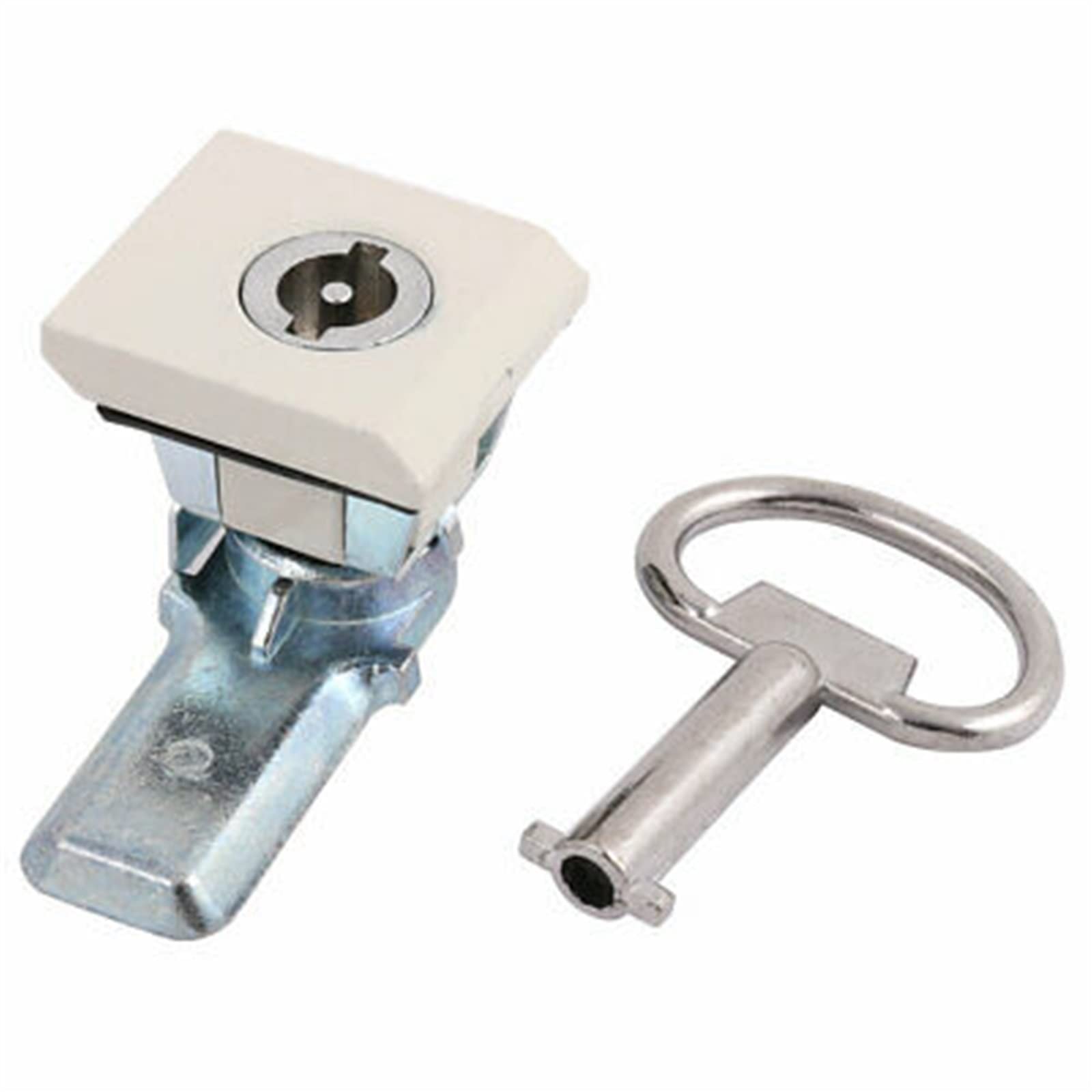 Schrankschlösser, Schubladenschlösser, Nockenschlo 34mm X 30mm Schrank Quadrat Panel Viertel Drehen Riegel Cam Lock W Schlüssel MS813 1Set(Silver)