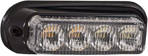 Miniatura 2 de Buyers Products 8891132 - Mini luz estroboscópica LED de 5 pulgadas, 4 LED, camiones de trabajo y remolques, 19 patrones de flash, camiones de