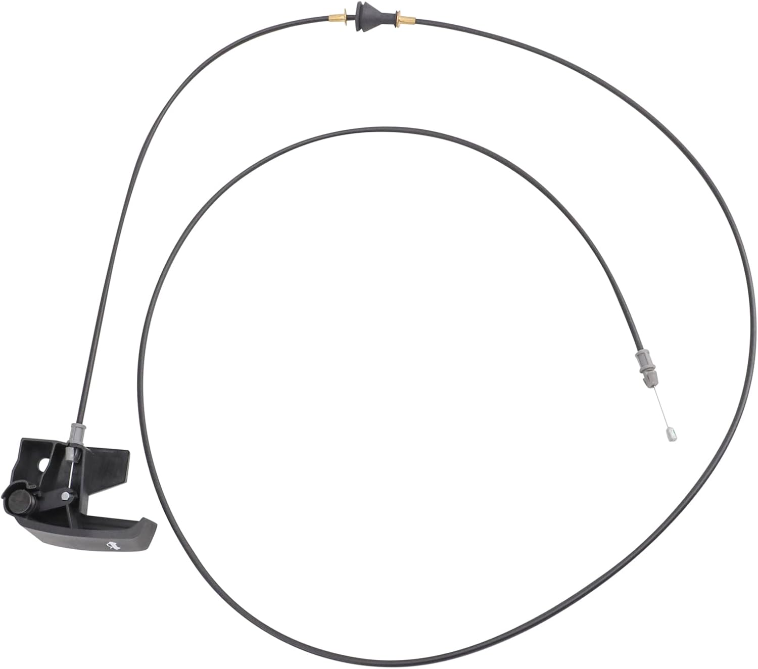 TRQ Hood Release Cable Latch Actuator w/Handle Compatible with Trailblazer Ascender 9-7X