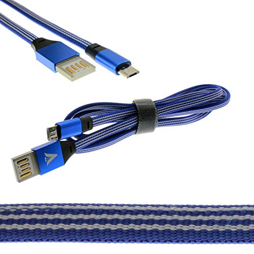 VONK Double Side Data line USB B Fast Charging Cable by EXECLIEN (Blue