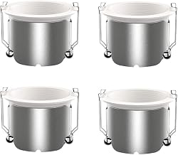 4-Pack Modern 3.1-Inch LED Recessed Downlights - 7W/10W 5000K Daylight with 3-Color Temperature, White Trim & CRI 90