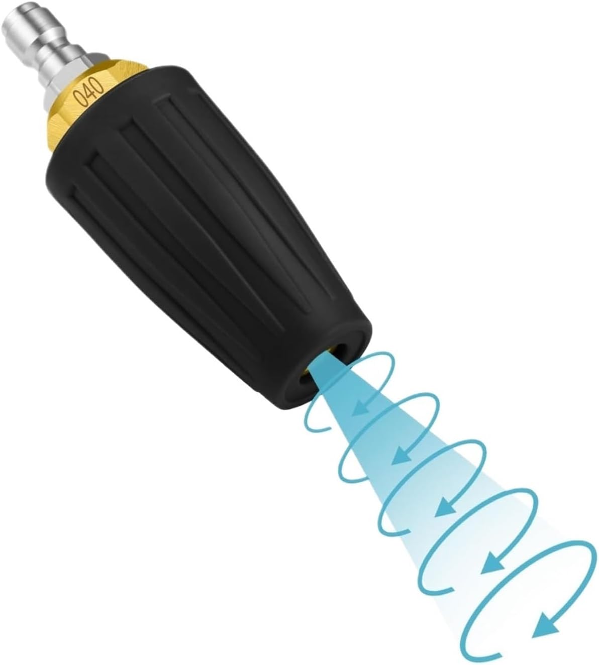 Pressure Washer Tips Turbo Nozzle 1pc 360 Rotating Nozzle Sprayer 1/4 "Quick Connection for 4000 PSI Pressure Washer Accessories