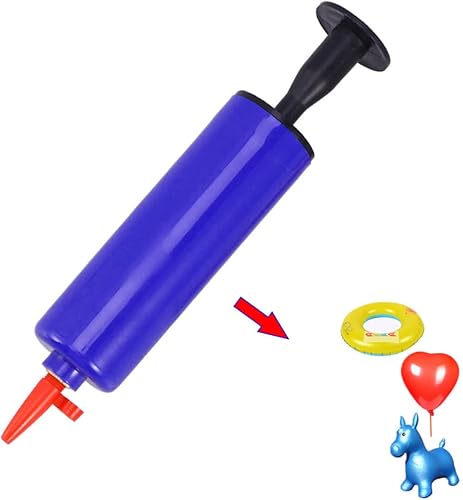 CLISPEED Bolas de inflado de baloncesto Bomba de aire Globo Life Boya Bomba Inflador azul