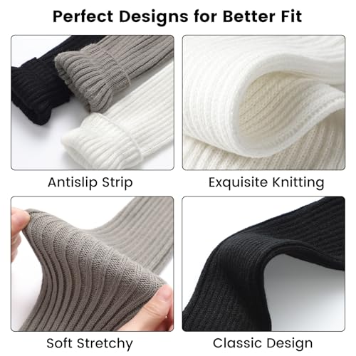 Image of Clothirily Leg Warmers - 2 Pairs Knit Leg Warmers for Women 80s Fashion Long Socks for Sports Party Yoga Winter Accessories