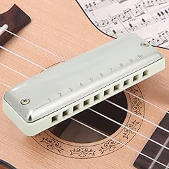 Dilwe Harmonica, Blues Harmonica 10 Trous Mouthorgue F Key Portable Couverture en Acier Inoxydable Haute Brillance pour… - Les Beatles, Paul McCartney, John Lennon, RIngo Starr, George Harrison Dilwe Harmonica, Blues Harmonica 10 Trous Mouthorgue F Key Portable Couverture en Acier Inoxydable Haute Brillance pour… – Image 3