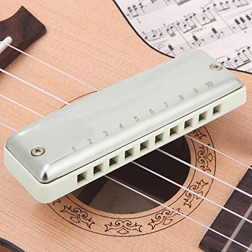 Dilwe Harmonica, Blues Harmonica 10 Trous Mouthorgue F Key Portable Couverture en Acier Inoxydable Haute Brillance pour… - Les Beatles, Paul McCartney, John Lennon, RIngo Starr, George Harrison Dilwe Harmonica, Blues Harmonica 10 Trous Mouthorgue F Key Portable Couverture en Acier Inoxydable Haute Brillance pour… – Image 4