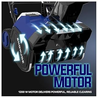 Snow Joe IONMAX 48V 18 Inch Cordless Electric Snow Blower Machine - Battery-Powered Single-Stage Thrower with LED Light and Wheels for Driveway Clearing, 24V-X2-SB18-GO