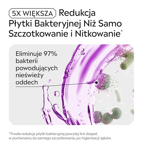 LISTERINE® Total Care Extra Mild 500 ml, Płyn do płukania jamy ustnej o łagodnym smaku, Bez alkoholu, Działa przeciwbakteryjnie, Wspiera zdrowie jamy ustnej, Chroni przed próchnicą