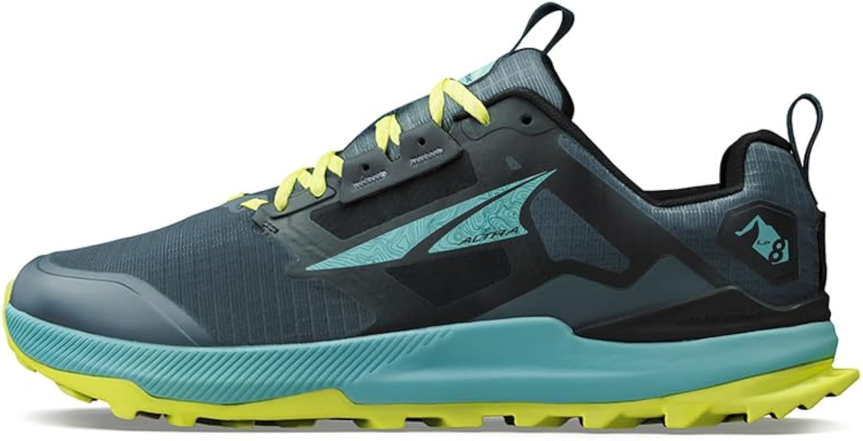 ALTRA Men's Lone Peak 8 AL0A85NC Trail Running, Black/Green, 6