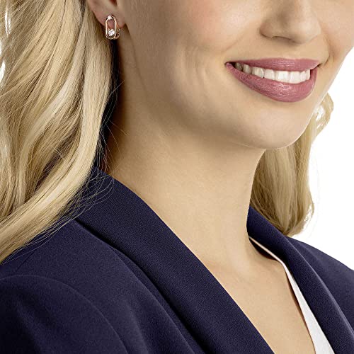 Swarovski Sparkling Dance Pierced Earrings with Floating Round Crystals on a Rose-Gold Tone Finish Setting with a Cage Design, Part of the Sparkling Dance Collection by Swarovski - Image 3