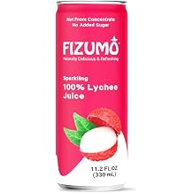 Fizumo Sparkling 100% Lychee Juice 330 mL, Pack of 24