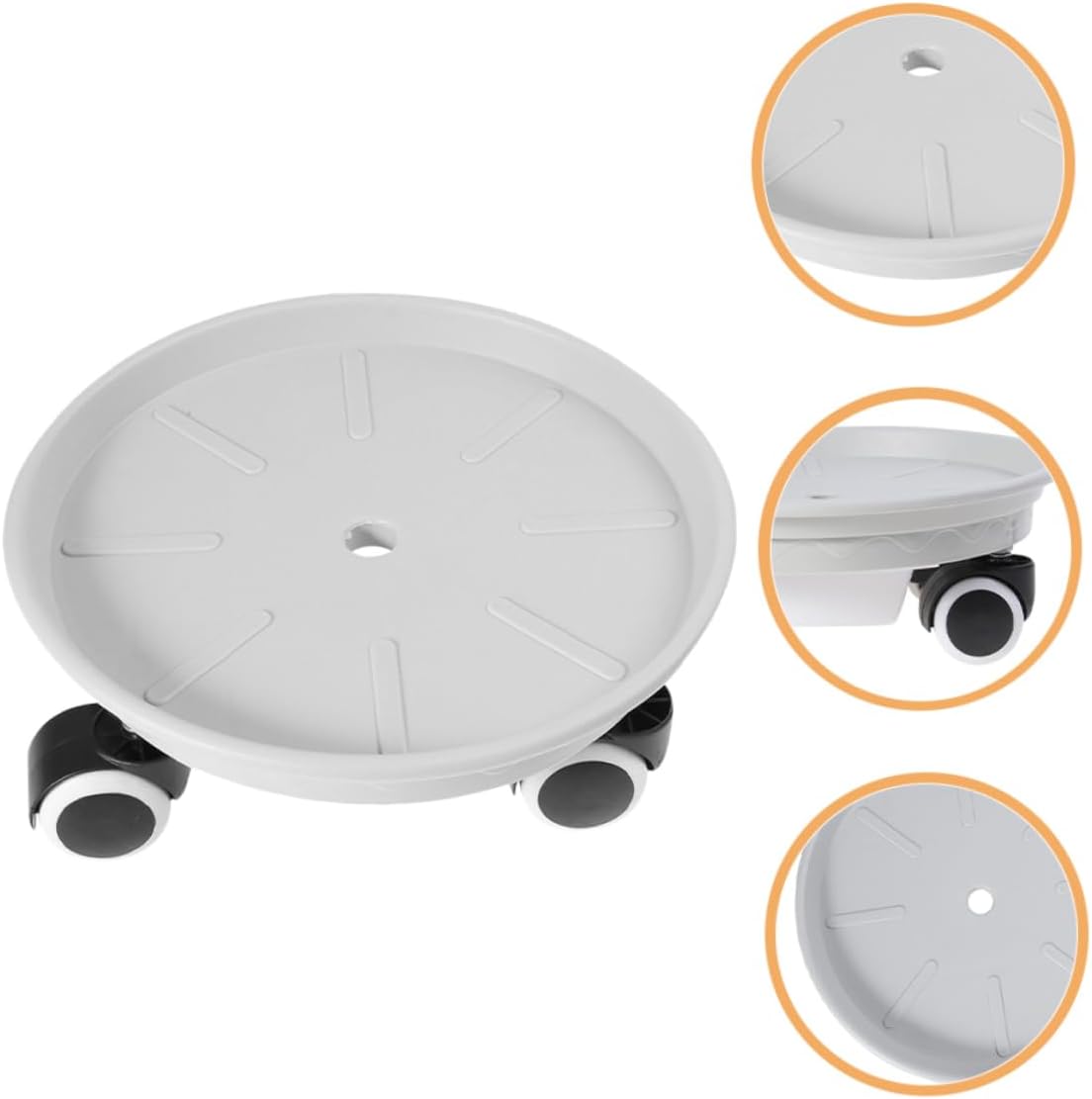 Milisten Plant Stand Wheels Rolling Plant Stand Rolling for Indoor Pot for Heavy Items