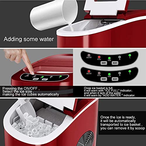 FMOGE Eiswürfelmaschine, Automatische Tragbare Elektrische Arbeitsplatte Eismaschine Studentenwohnheim Home Küche Bars Kaffee Tee Shops - Image 5