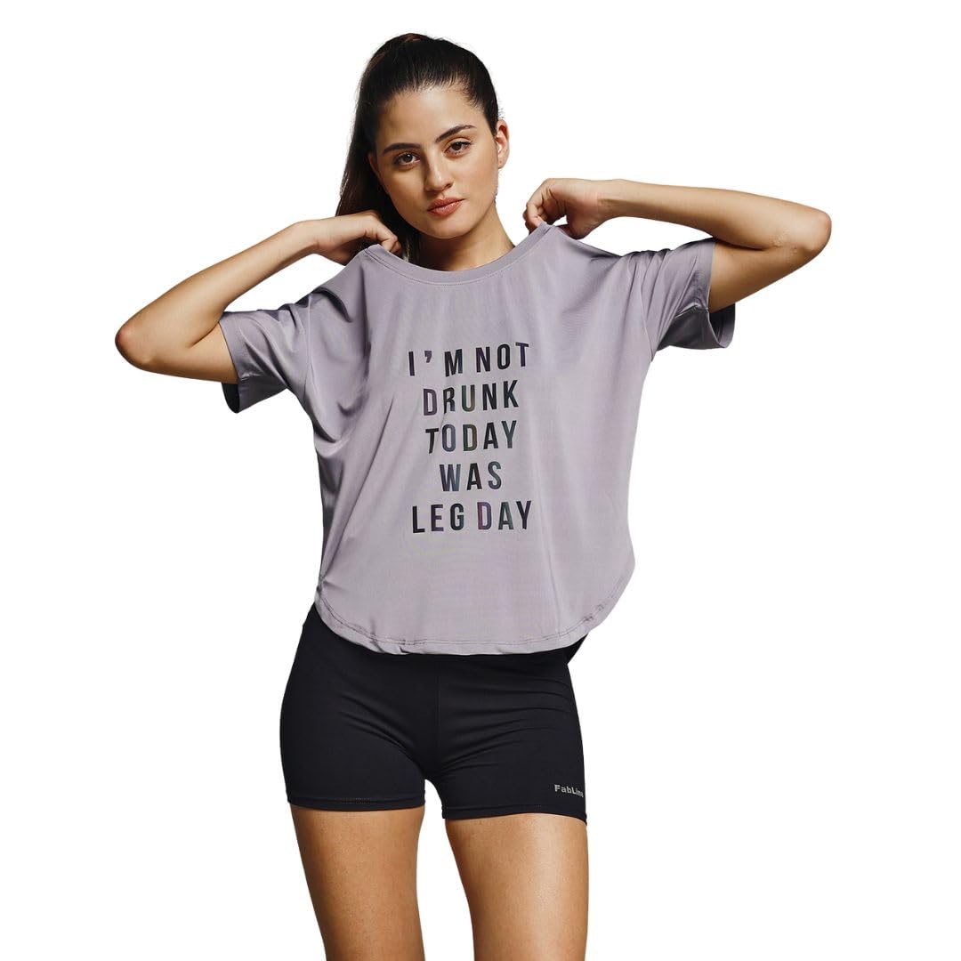 mkh Women Dri-Fit Gym T-Shirt | Breathable Activewear for Workout, Running & Yoga | Lightweight Poly-Spandex Sports Top/MKHWT-16033-picture-27