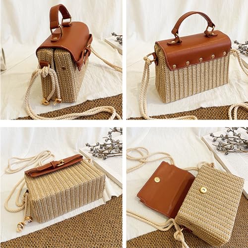 Straw Crossbody Bags for Women, Straw Purses and Beach Purse Shoulder Clutch Beach Bag Summer Purses Vacation Handbags3
