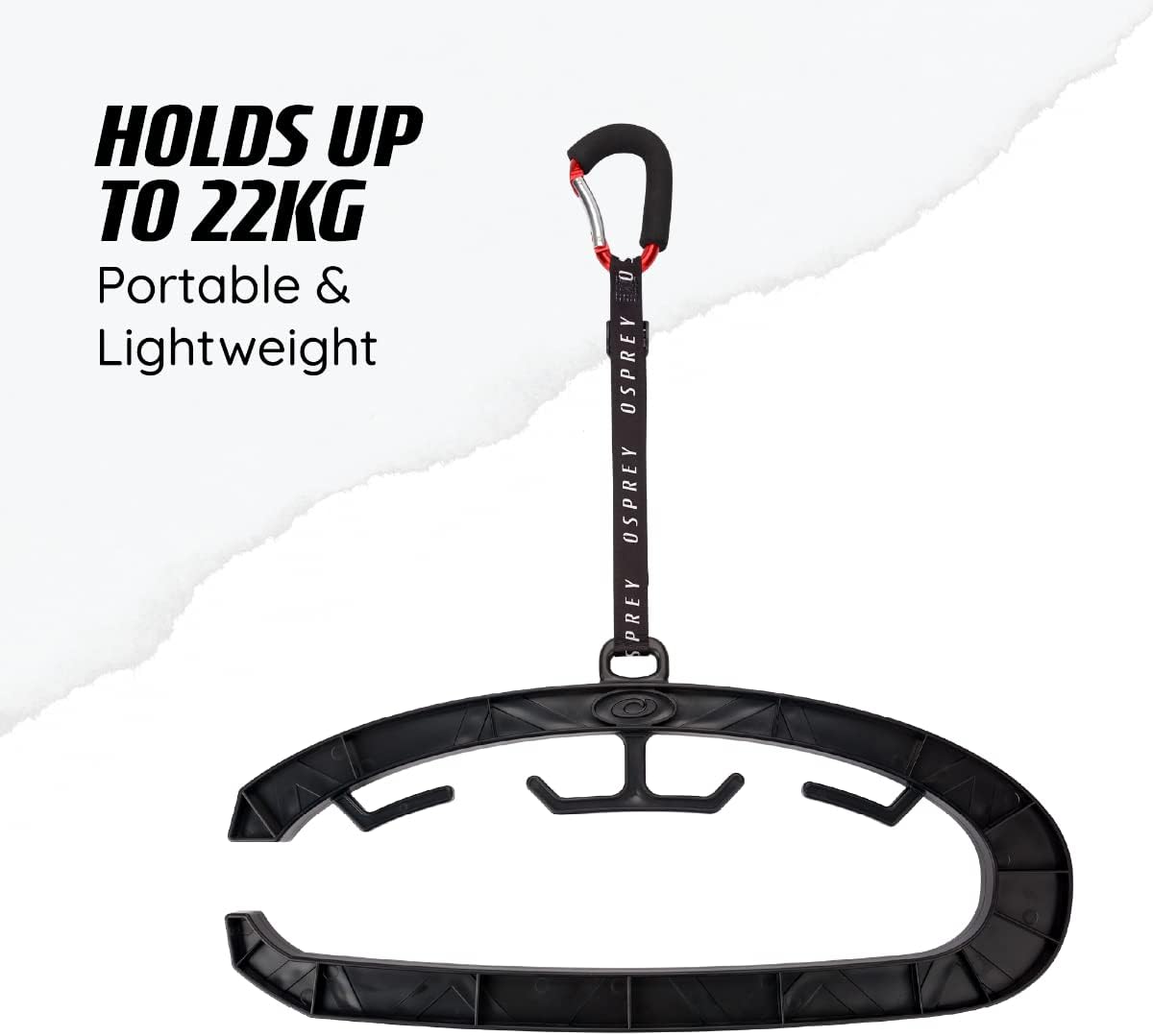 Osprey Wetsuit Hanger | Dry Vented Hanger, Drying Rack for Surfing, Scuba and Diving Wetsuits, Fast Dry, Black