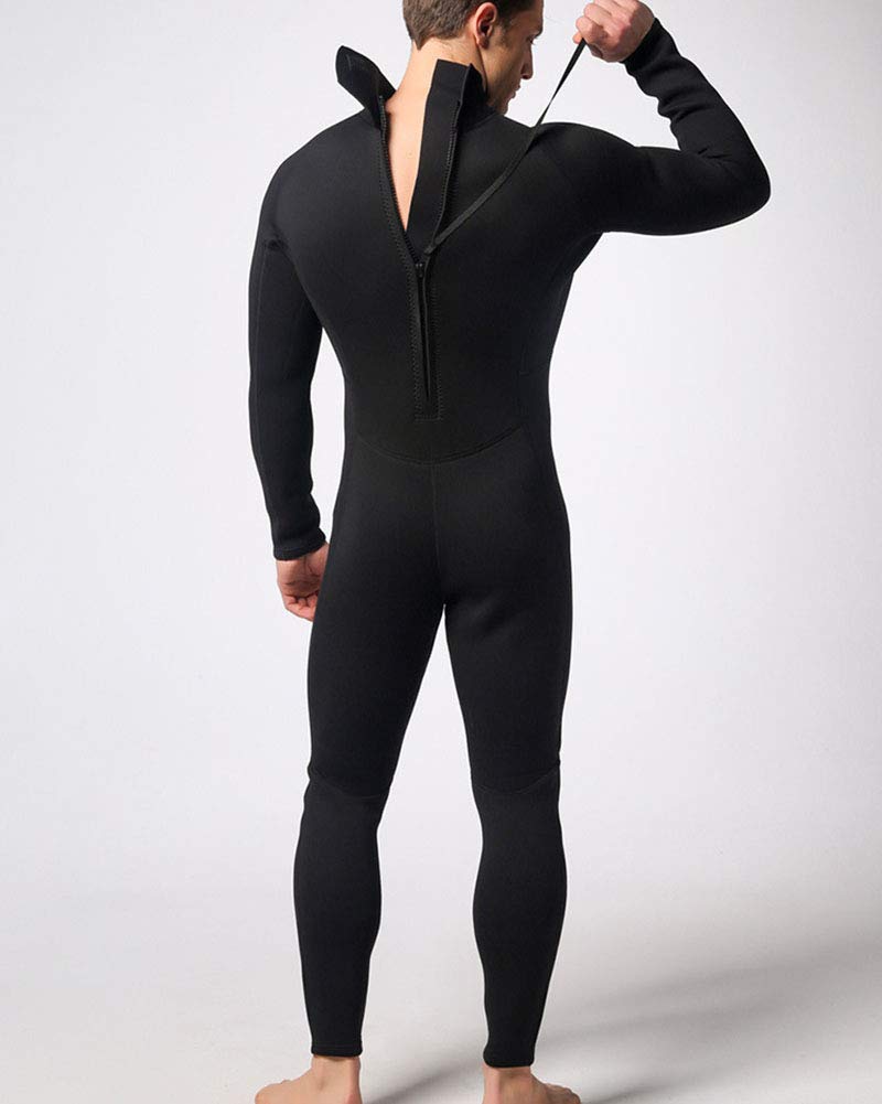 Uomo Muta in Neoprene da 3MM per Apnea e Pesca Subacquea,Muta Monopezzo per Pesca Sub in Apnea