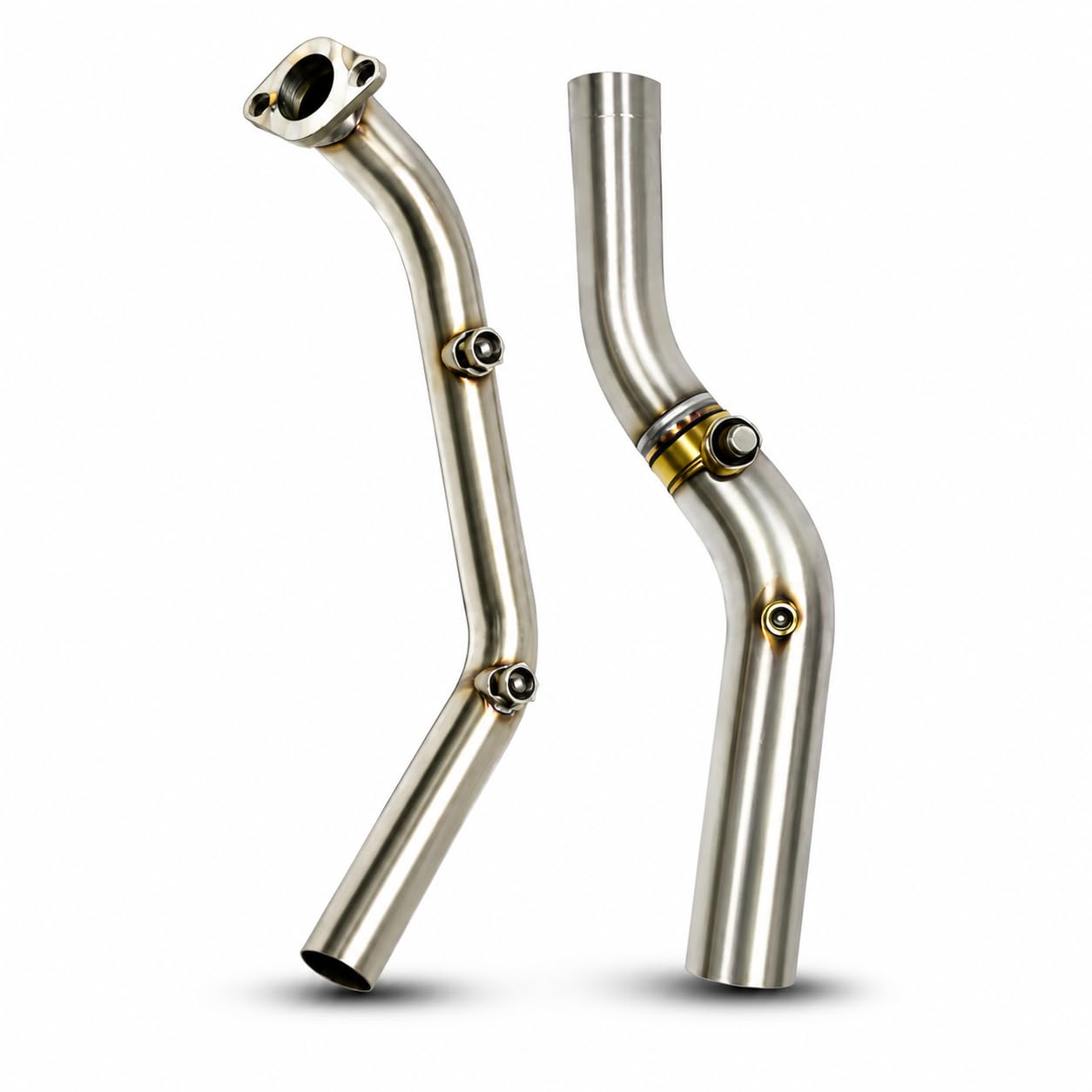 Bike Bend Pipe Double Sensor Exhaust Bend Pipe Stainless Steel for R15-MT15 V3 | V4 Model’s-image-14