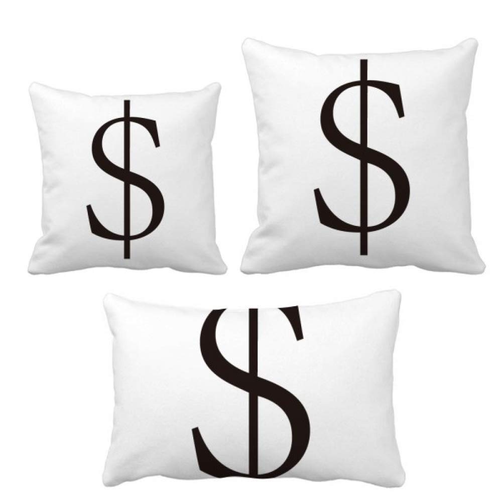 Housse de coussin monnaie américaine aux finitions haut de gamme pour intérieur contemporain