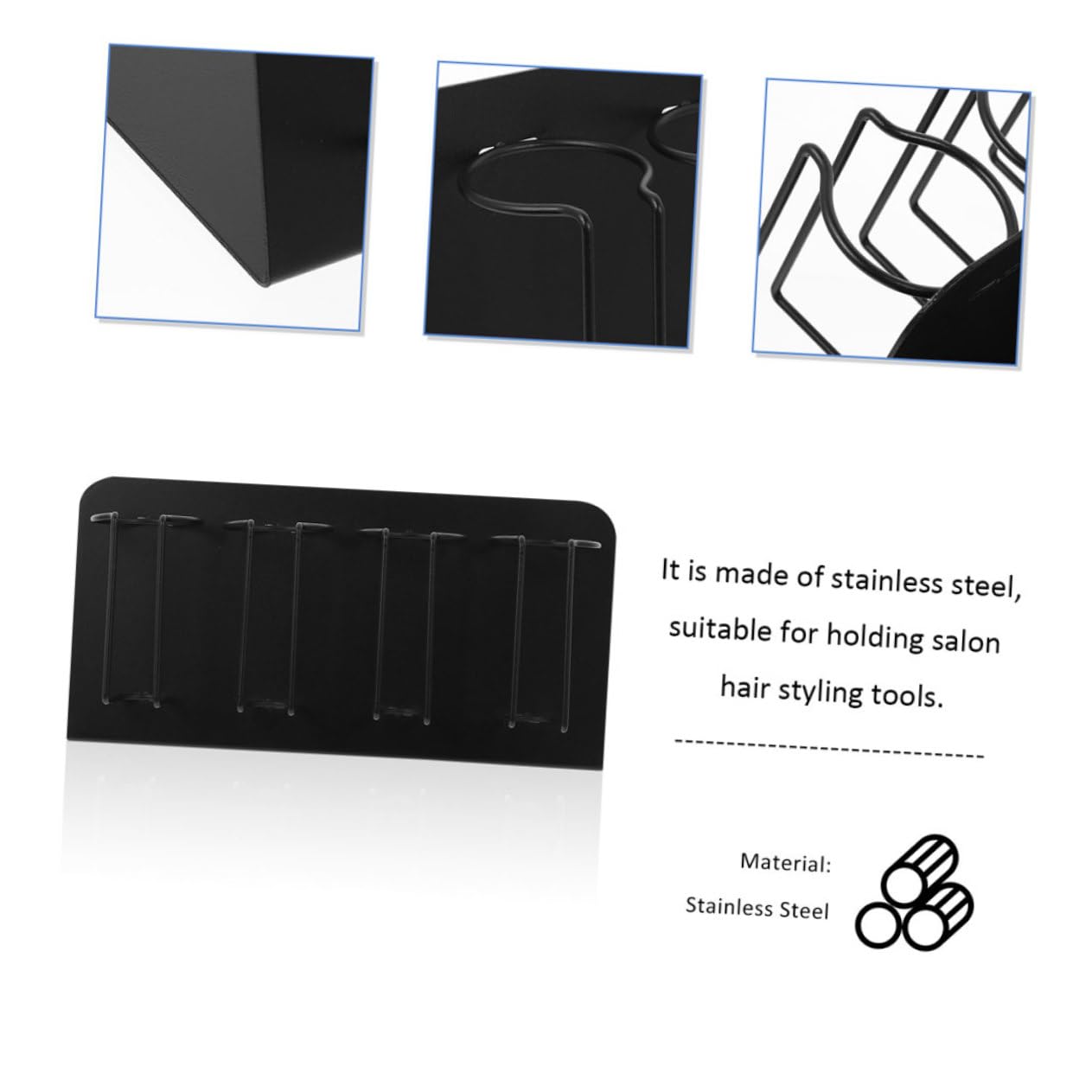 Soporte de Pared para Máquina Cortar Pelo Profesional Organizador Inoxidable para Barberías Soporte para Cortapelos Eléctrico Diseño Multi Rejilla Espacio Fácil Instalación