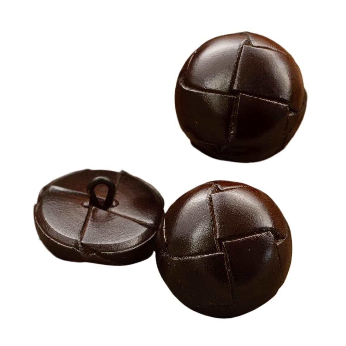 Amazon.com: LzyxzQ 7Pcs Vintage Genuine Leather Button Shank Hand