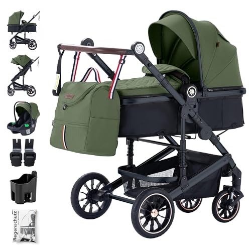 Daliya® NEOMOVE 3in1 Kinderwagen, Buggy & i-Size Babyschale | Alu-Rahmen |...
