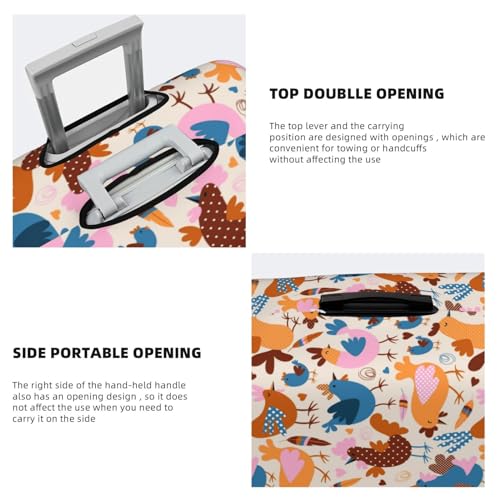 Travel Luggage Cover - Cute Chickens Washable Suitcase Covers Protector Fits 18-32 Inch Luggage3