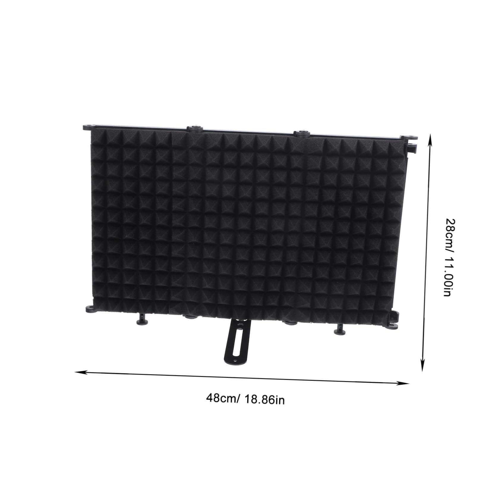 UPKOCH Filtro de Micrófono Plegable Hierro con Protección Antiviento Accesorio de Grabación Profesional para Estudio y Hogar