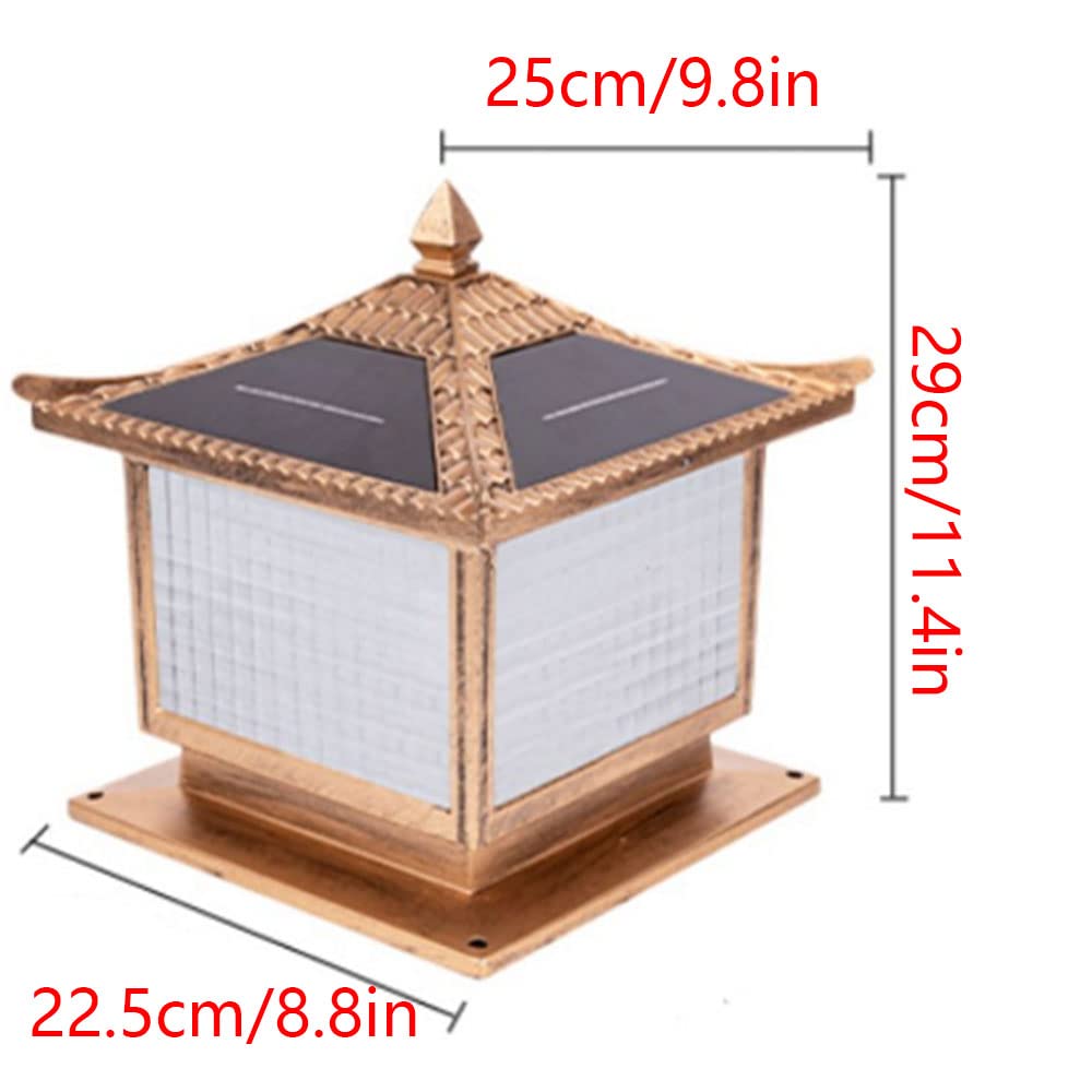 Solarna lampa kolumnowa z podstawą E26, wodoodporne szkło aluminiowe, styl retro, do willi, ogrodu, bramy balkonowej
