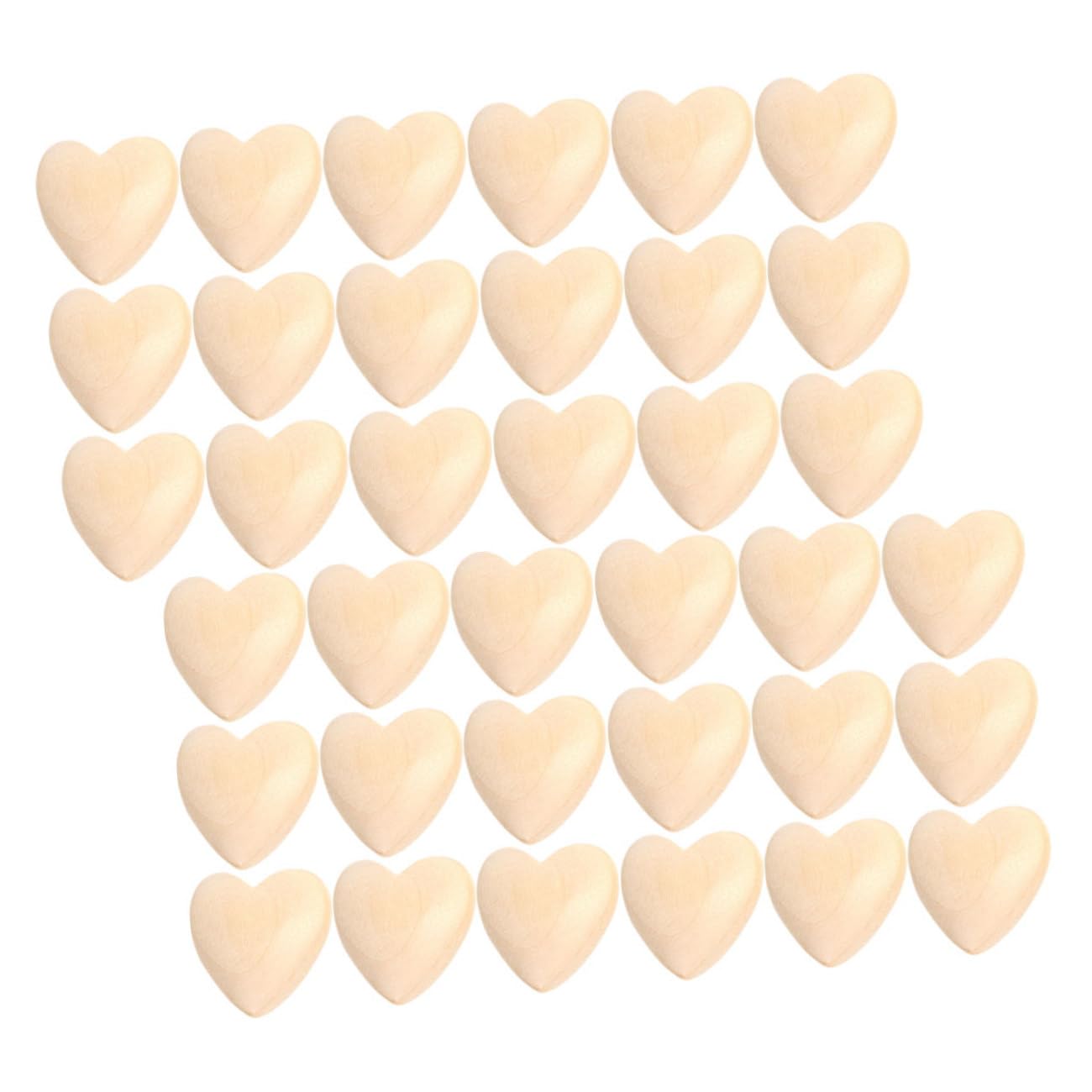 Toyvian 200stücke Unbehandelte Holzherzperlen Für Bastelprojekte Herzförmige Perlen Für Armbänder Und Dekoration Zu Valentinstag Und