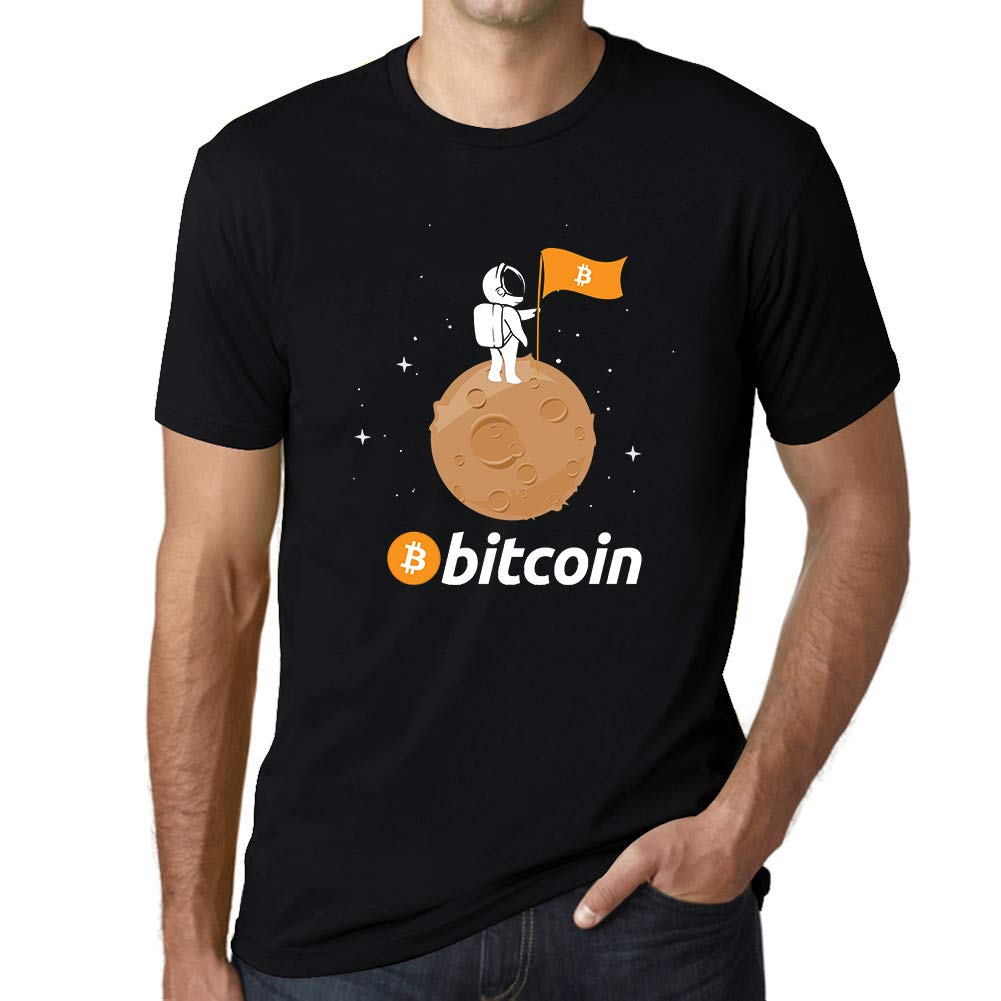 UltrabasicMen’s Graphic T-Shirt Bitcoin Astronaut HODL BTC Gift Idea
