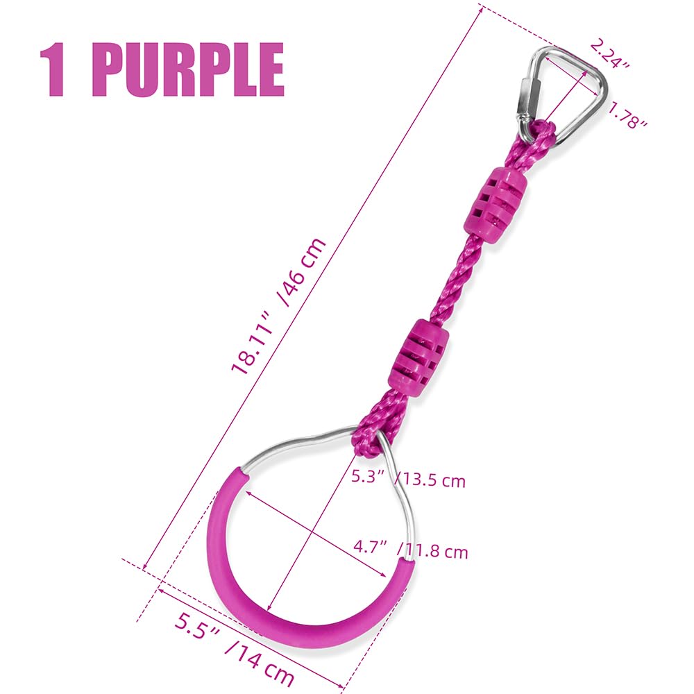 Amazon.com: Ninja Ring Trapeze Swing Bar Gymnastic Rings