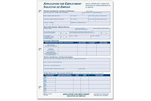 Adams 9661ES Bilingual Job Application Packet