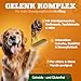 NATIVIVO Gelenktabletten Hund - Grünlippmuschel Hund - Gelenkkomplex Vital Rezeptur mit Weihrauch Teufelskralle & MSM - Grünlippmuschel Kapseln - Unterstützt Gelenke & Beweglichkeit Made in Germany