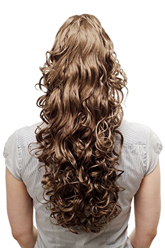 WIG ME UP - N310-14 Hairpiece ponytail extension very long massive volume voluminous curly amazing curls kinks dark ash blond 23inch