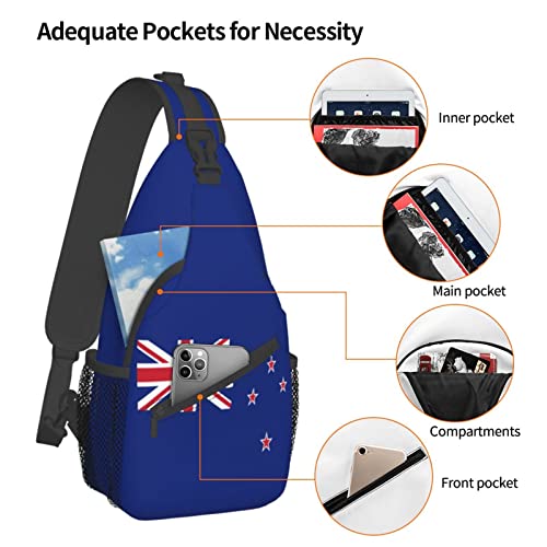Mochila bandolera New Zealand para senderismo unisex miniatura 5