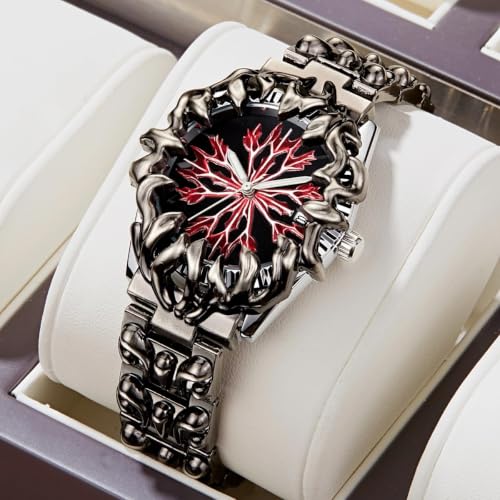 Image of CARLIEN Gothic Claw Watch for Men - Unique Stainless Steel Wristwatch