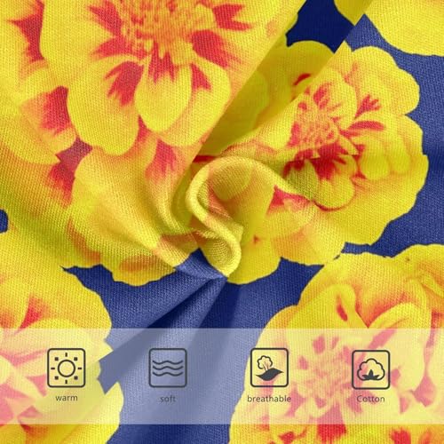 Cotton Girls Underwear Toddlers Yellow Marigold Flowers Navy Blue Panties for Girl Animal Kids Undies Briefs 2t3