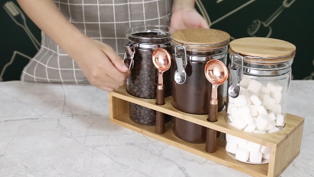 Amazon｜KKC コーヒー豆 保存 容器 瓶 密閉 ガラス 保存容器