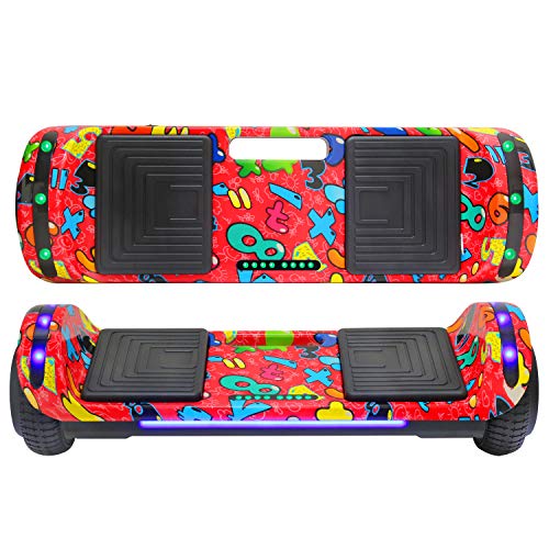 Newest Design Generation Electric Hoverboard Self-Balancing Dual Motors Two Wheels Hoover Board Smart Self Balancing Scooter with Built in Speaker LED Lights Adults Kids Gift (Image 3)