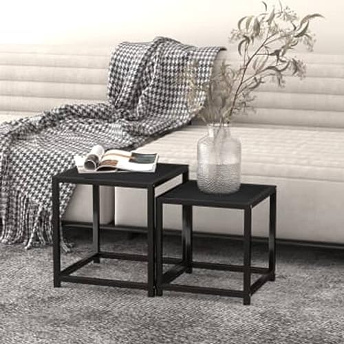 Table basse 2 pièces encastrable et empilable pour optimiser votre salon - 2