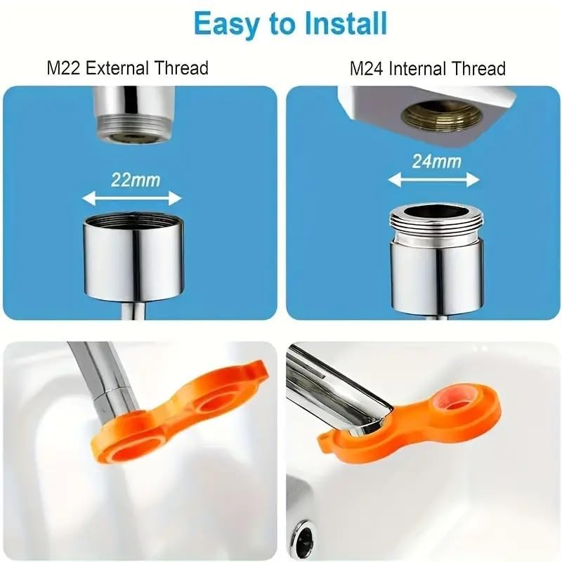 Image of Faucet Aerator Faucat Wrench, Removal Cleaning Tool, Sink Aerator Faucet Installing Tool Wrenchs Wrench Loosener for Bathroom, Kitchen, Sink, Tap, Plumbers Tools