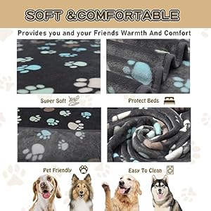 Dog-Blankets-for-Large-Dogs-Dog-Cat-Flannel-Blankets-Washable-Soft-Pet-Mat-Throw-Cover-for-Kennel-Crate-Bed-Cute-Paw-Pattern-Dog-Blanket-Pet-BlanketGrey-80x60-inch - Cucciolini Doodles   Dog-Blankets-for-Large-Dogs-Dog-Cat-Flannel-Blankets-Washable-Soft-Pet-Mat-Throw-Cover-for-Kennel-Crate-Bed-Cute-Paw-Pattern-Dog-Blanket-Pet-BlanketGrey-80x60-inch